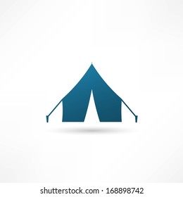 Tent icon, Vector illustration