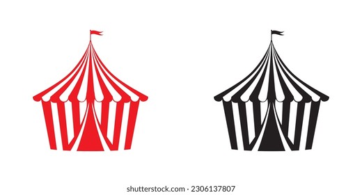 Сircus tent icon. Vector illustration.