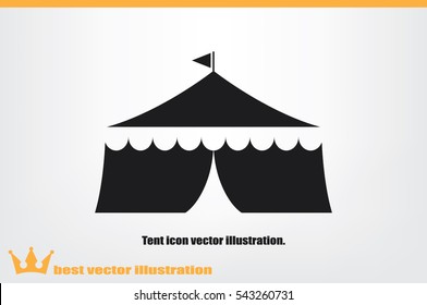 Tent icon vector illustration.