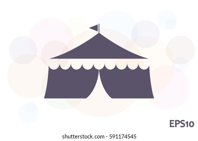 Tent icon vector illustration.