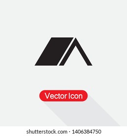 Tent Icon Vector Illustration Eps10