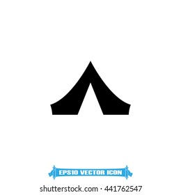 tent icon vector illustration eps10