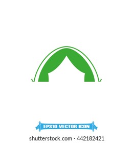 tent icon vector illustration eps10