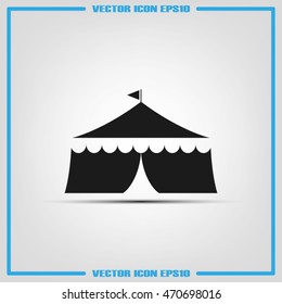 tent icon vector illustration eps10.