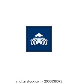 Tent icon vector illustration logo design.