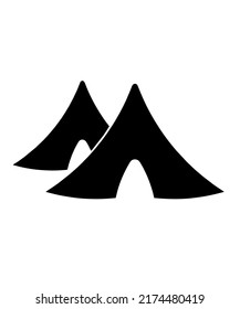 tent icon vector illustration logo template