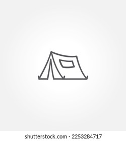 tent icon vector illustration logo template for many purpose. Isolated on white background.