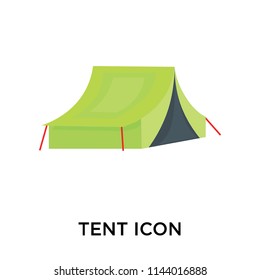 Tent icon vector isolated on white background for your web and mobile app design, Tent logo concept