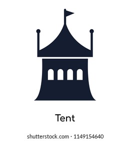 Tent icon vector isolated on white background for your web and mobile app design, Tent logo concept