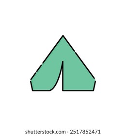 Vector del icono de la tienda. Color lineal o lineal.