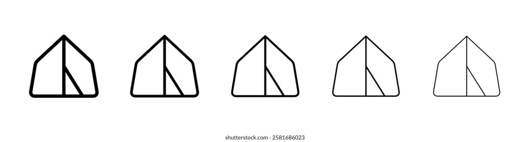 Tent icon Vector logo sign