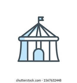 tent icon vector modern style design