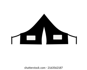 tent icon vector on white background