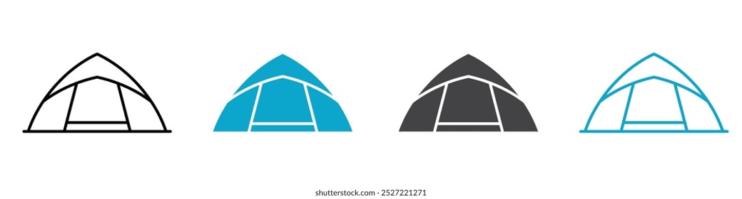 Signo de contorno de Vector de icono de tienda