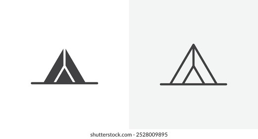 Conjunto de iconos de Vector de carpa en color blanco y negro.