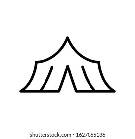 Tent icon vector sign illustration logo template