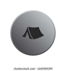 Tent Icon vector sign isolated for graphic and web design. Tourist Tent symbol template color editable on white background.