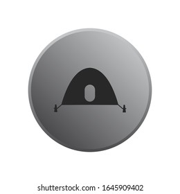 Tent Icon vector sign isolated for graphic and web design. Tourist Tent symbol template color editable on white background.