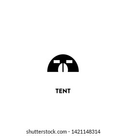 tent icon vector. tent sign on white background. tent icon for web and app