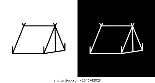 Tent icon vector simple element illustration editable