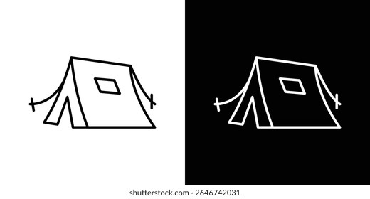 Tent icon vector simple element illustration editable