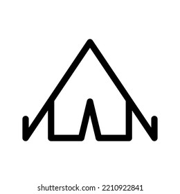 Tent Icon Vector Symbol Design Illustration