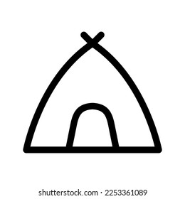 Tent Icon Vector Symbol Design Illustration