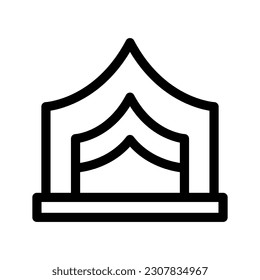 Tent Icon Vector Symbol Design Illustration