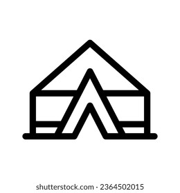 Tent Icon Vector Symbol Design Illustration