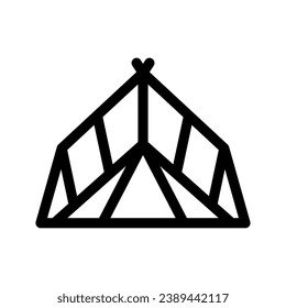 Tent Icon Vector Symbol Design Illustration