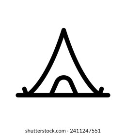 Tent Icon Vector Symbol Design Illustration