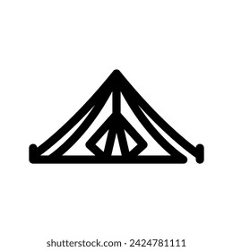 Tent Icon Vector Symbol Design Illustration