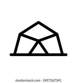 Zeltsymbol, Vektorsymbol-Entwurfsgrafik