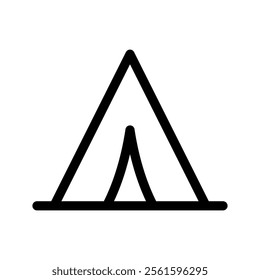 Tent Icon Vector Symbol Design Illustration