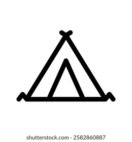 Tent Icon Vector Symbol Design Illustration