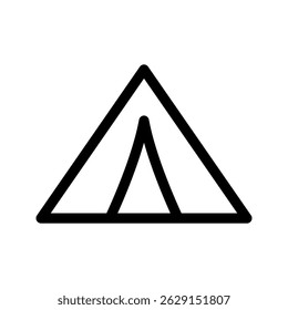 Tent Icon Vector Symbol Design Illustration