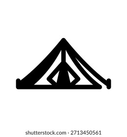 Ilustração de design de símbolo de vetor de ícone de tenda