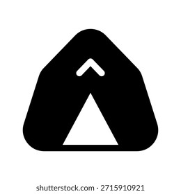 Zeltsymbol, Vektorsymbol-Entwurfsgrafik