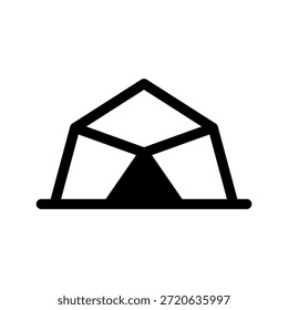 Tent Icon Vector Symbol Design Illustration