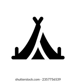 tent icon. vector icon for your website, mobile, presentation, and logo design.