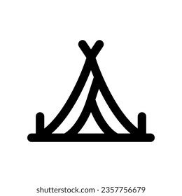 tent icon. vector icon for your website, mobile, presentation, and logo design.