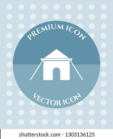 Tent Icon for Web. Application, Software & Graphic Design.