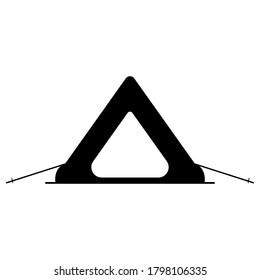 Tent icon. Wind tent icon. Tent icon isolated on white background.