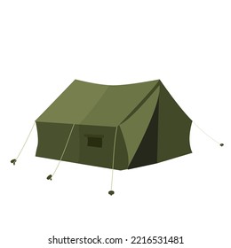 Tent isolated on a white background. vector illustration.