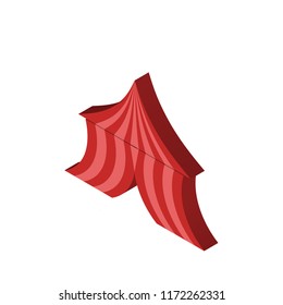 Tent isometric left top view 3D icon