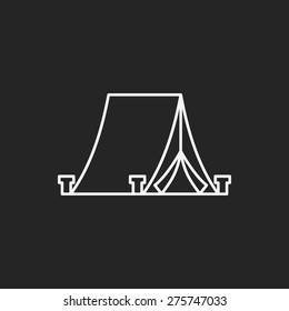 tent line icon