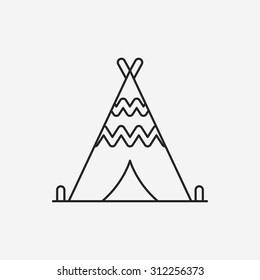 tent line icon