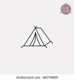 tent line icon