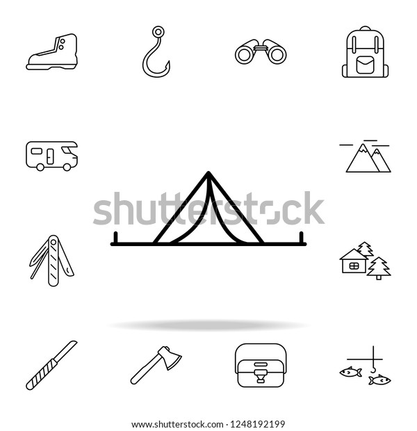 tent line icon. camping icons universal set for\
web and mobile