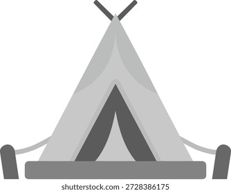 Zeltlinienvektordesign